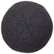 Boba Round Pillow, Black Boucle, 9"