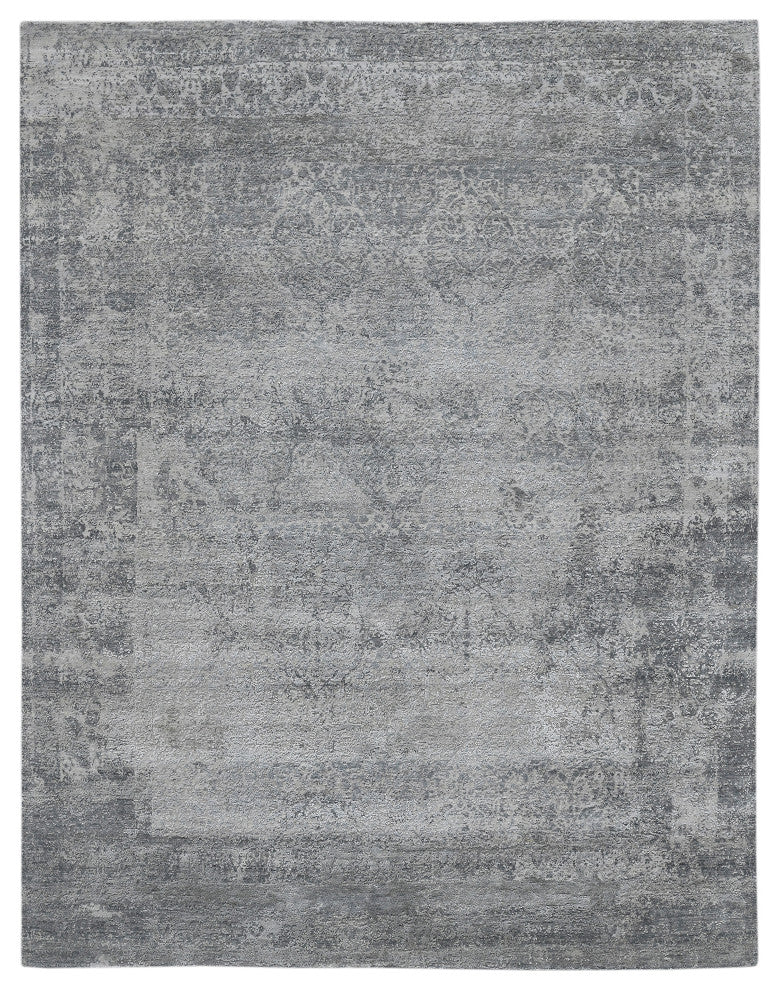 Zenith Area Rug, Gray, 10' x 14', Bordered
