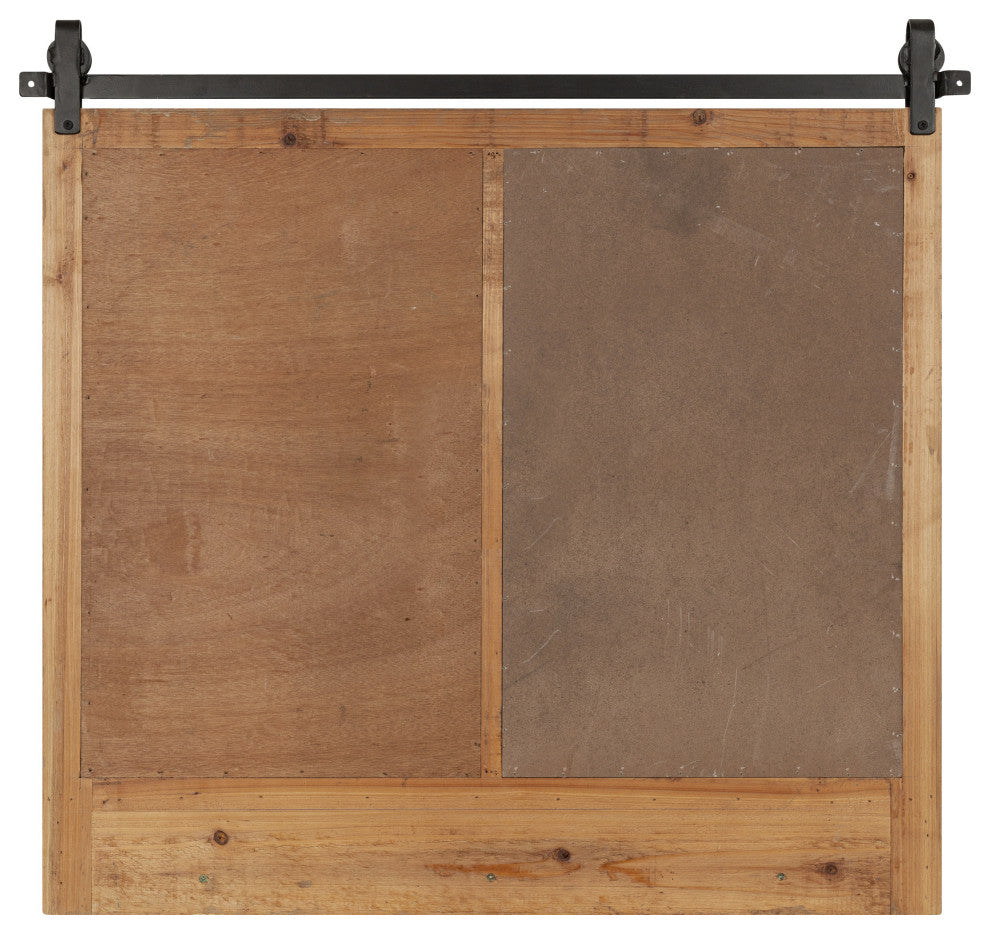 Cates Magnetic Wall Organizer with Pockets, Rustic Brown 30x28