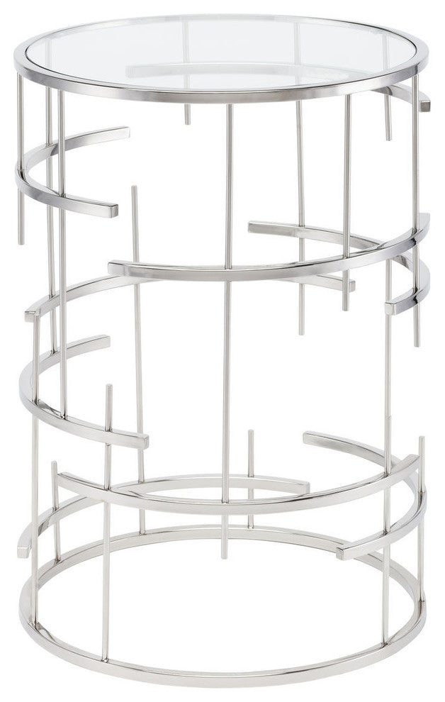 Tiffany Side Table, Stainless