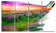 Brushes Painting the Nature, Landscape Canvas Art Print, 48"x28", 4 Panels