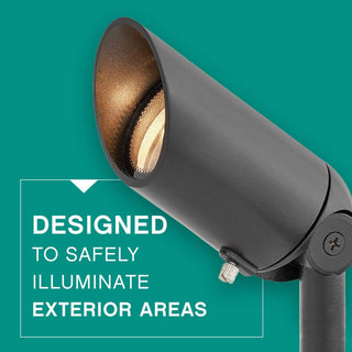 Hinkley Landscape Lighting 5.75" x 3.25" 4w MR16 LED Spot Light, Textured Brown