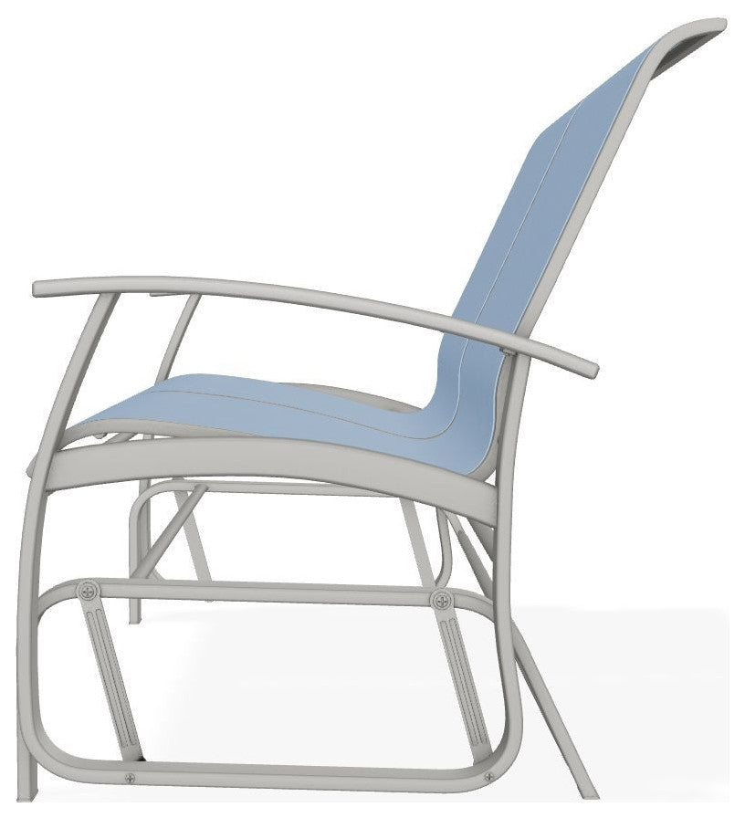 Belle Isle Sling 2-Seat Glider, Sky/Snow