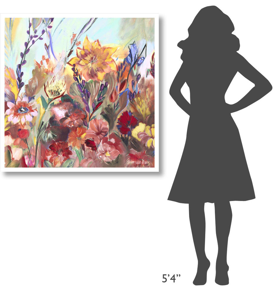 "First Day of Spring" Digital Paper Print by Joan Elan Davis, 38"x38"