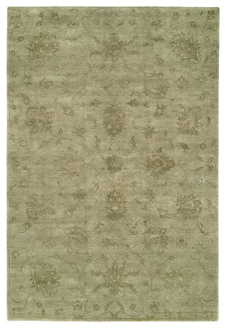 Nirvana Hand-Knotted Runner Rug, Celadon, 2'6"x10'