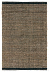 Jaipur Living Solous KET01 Handmade Solid Tan and Black Area Rug, 2'x3'