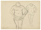 "Copies of Cezanne's Bathers" Digital Paper Print by Edgar Degas, 42"x32"