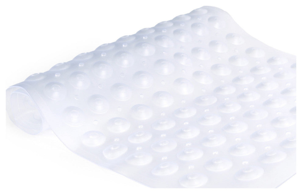 Microban Protected Bubble Bath Mat, 26.75" L x 14.5" W, Frosted