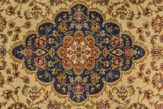Kirsten Transitional Border Area Rug, Ivory, 6'7'' X 9'6''