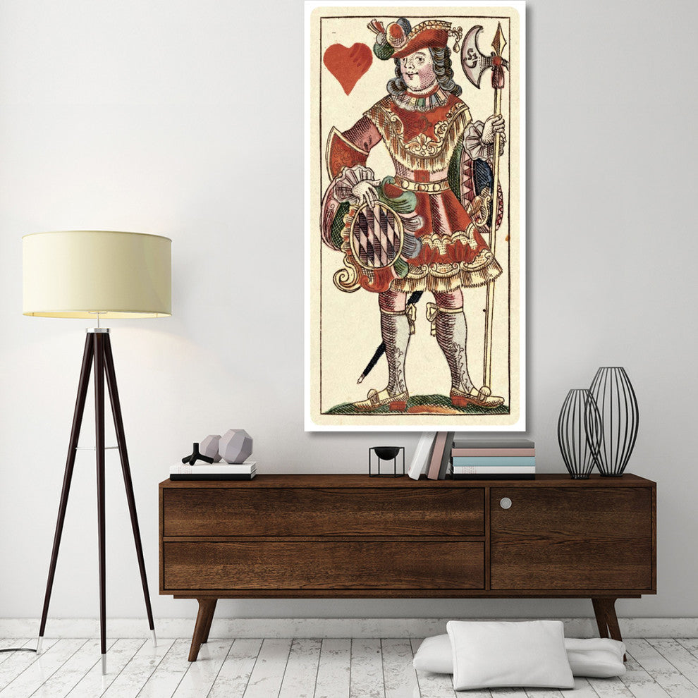 "Knave of Hearts (Bauern Hochzeit Deck)" Paper Art, 38"x74"