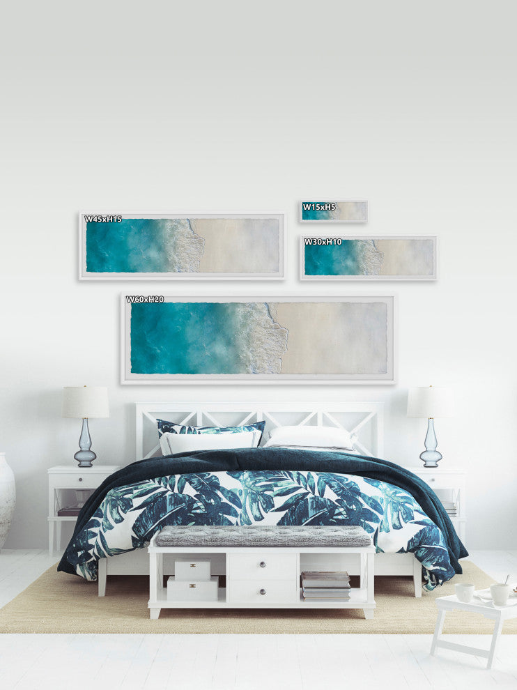 "Make Your Own Waves" Framed Painting Print, 45x15