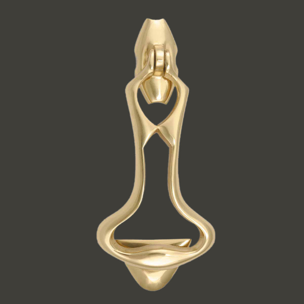 Ornate Front Door Knocker Cast Brass with Mounting Hardware Renovators Supply