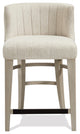 Riverside Furniture Cascade Upholstered Curved Back Counter Stool, Set of 2