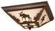 Yellowstone 14" Flush Mount Burnished Bronze