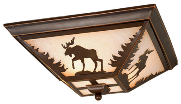 Yellowstone 14" Flush Mount Burnished Bronze