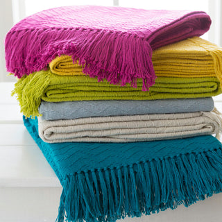 Surya Thelma Magenta Throw 50"W X 60"L
