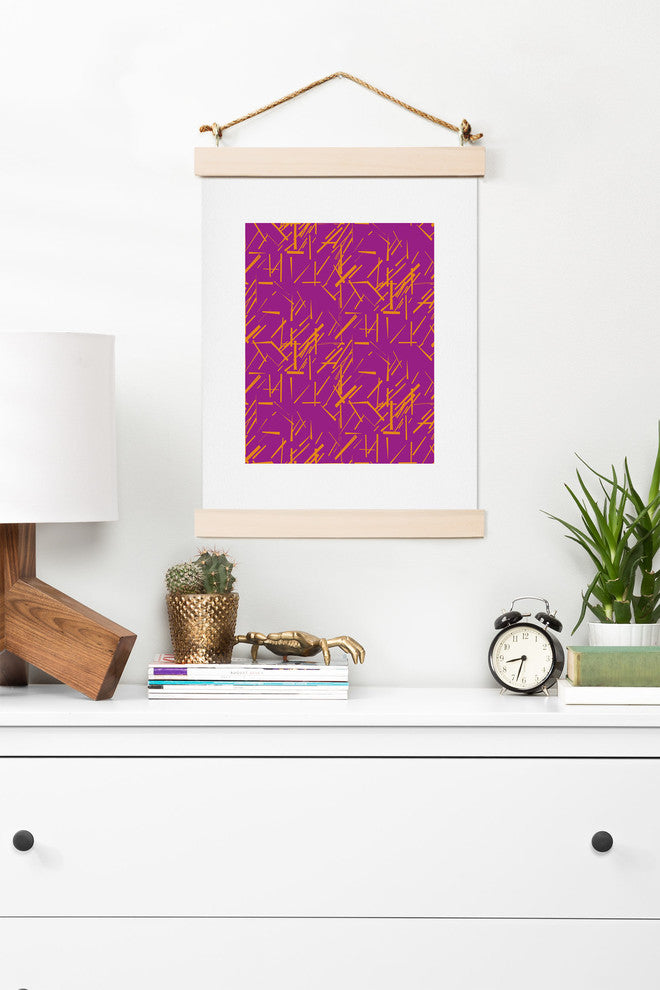 Deny Designs Karen Harris Konstructivist Magenta Art Print