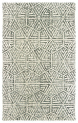 Oriental Weavers Tallavera Grey/ Ivory Geometric Indoor Area Rug 5'X8'