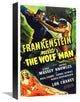 "Frankenstein vs the Wolfman" Canvas by Hollywood Photo Archive, 11x16"