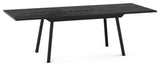 Amisco Faber Extendable Dining Table, Basalt Tfl / Black Metal