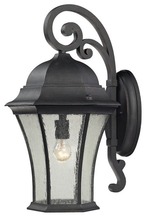 Wellington Park 1-Light Exterior Wall Mount, 13"x14 "x22"