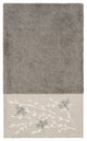 Linum Home Textiles Turkish Cotton Braelyn Embellished Bath Towel, Dark Gray