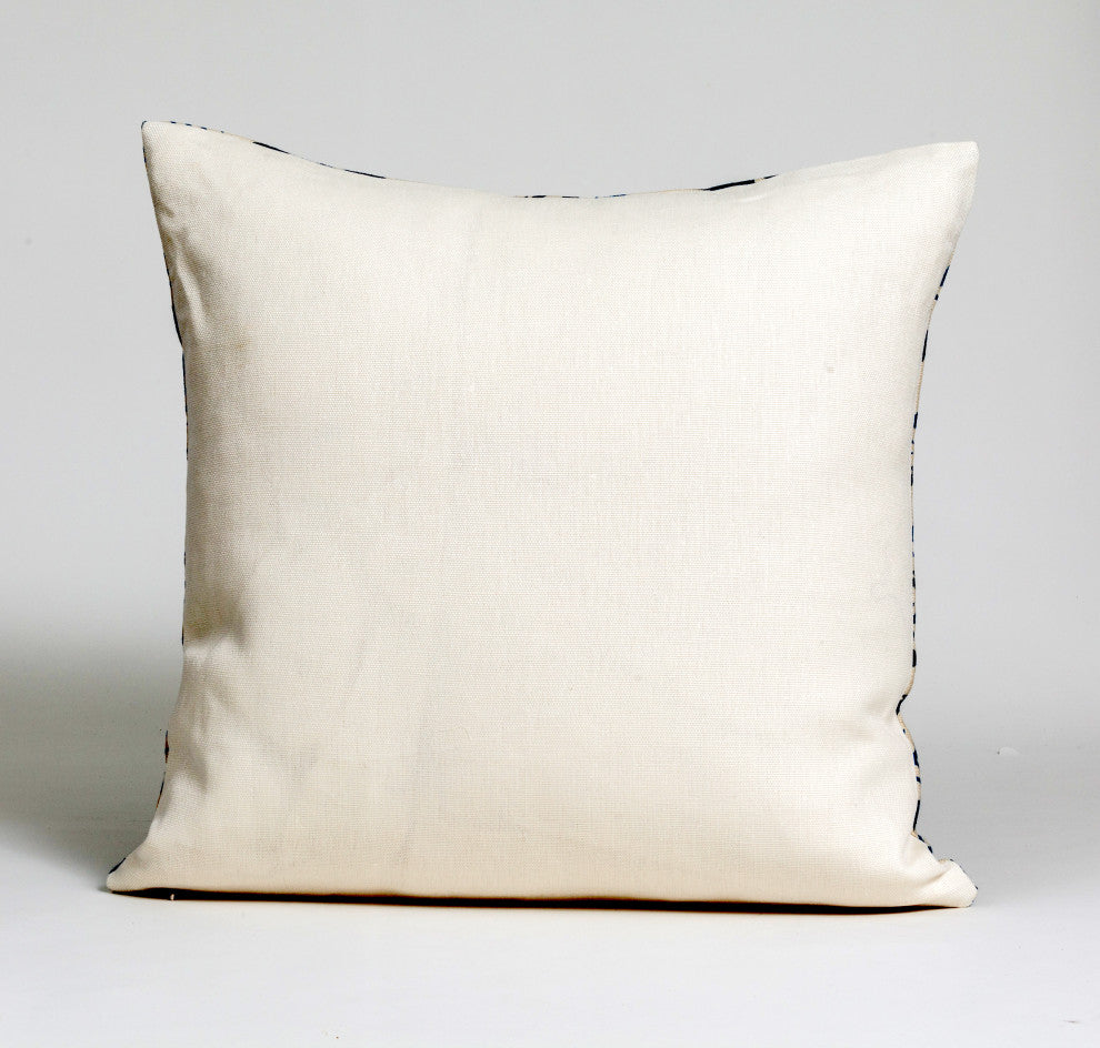 Talavera pillow cover, Brunschwig & Fils fabric, blue and white deco  , 26x26
