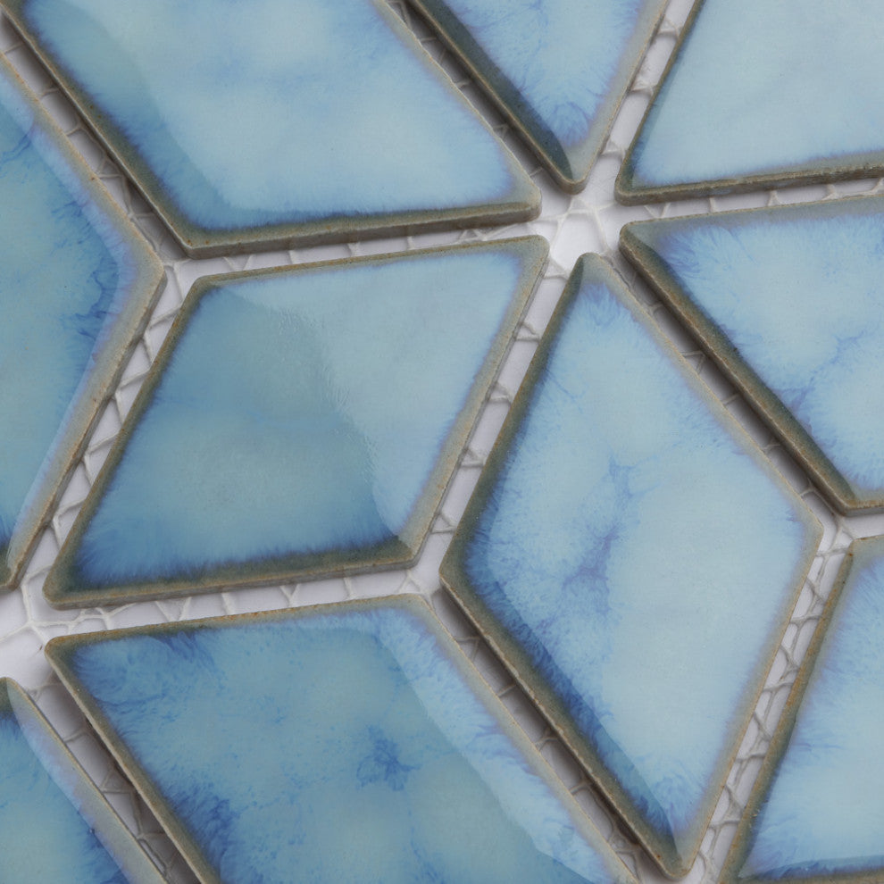Hudson Rhombus Marine Porcelain Floor and Wall Tile