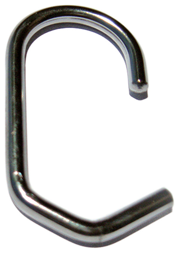 Shower Curtain Rings Set of 12, Polished Chrome, 1.25" Dia