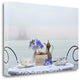 Up Close Tea Party For Two 3 Giclee Wrap Canvas Wall Art
