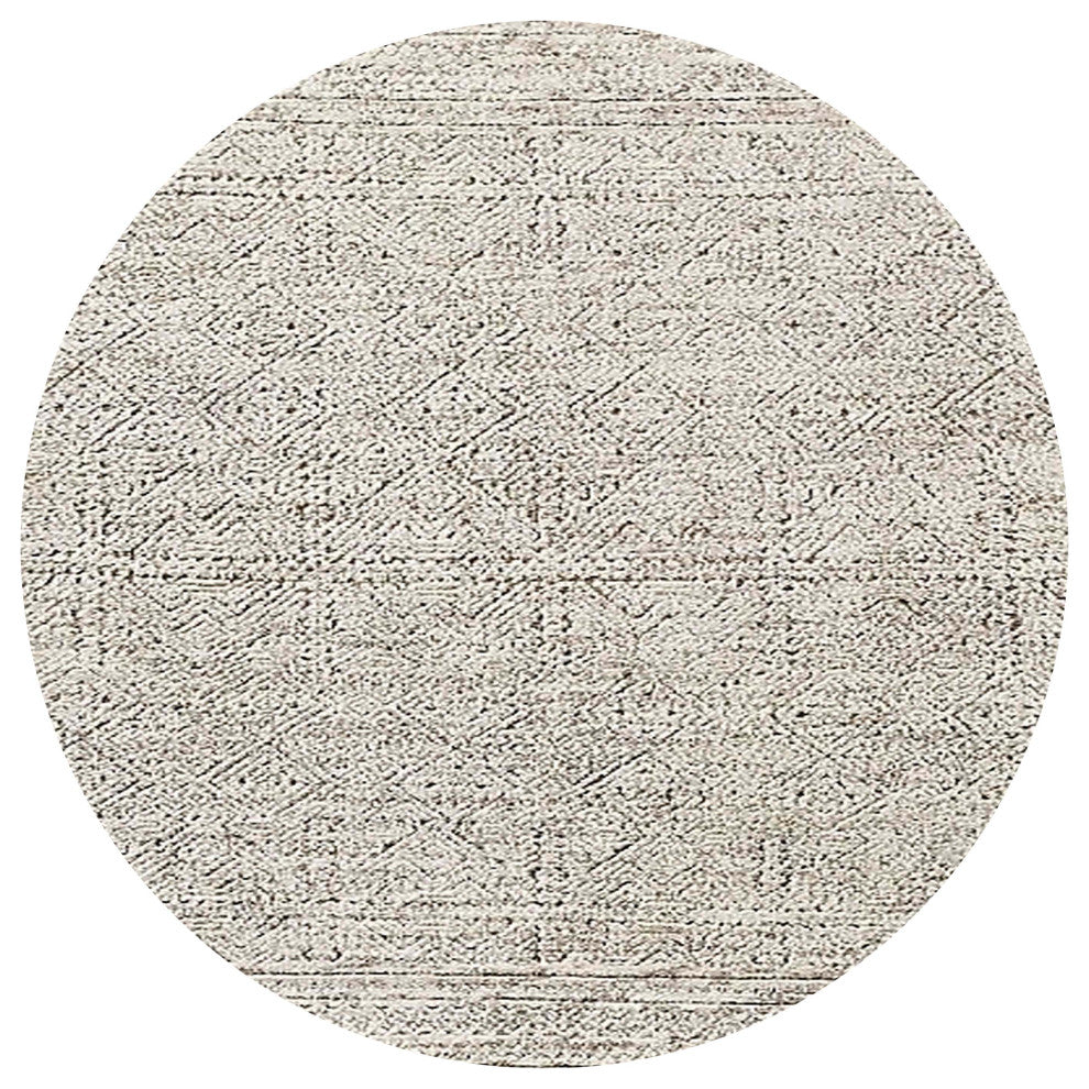 Ahgly Company Indoor Round Mid-Century Modern Area Rugs, 8' Round