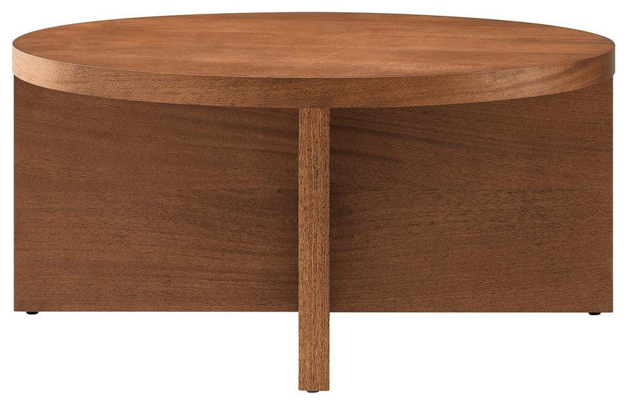 Silas Round Wood Coffee Table