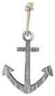 12" Gray Cape Cod Inspired Wall Hanging Anchor