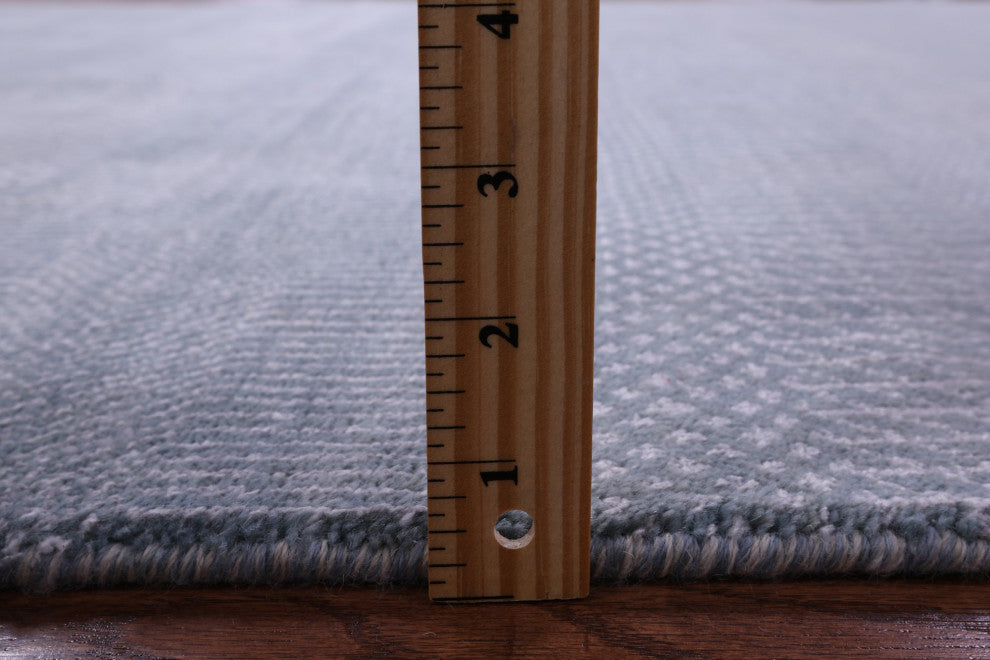 6' 1" X 8' 5" Hand-Knotted Savannah Grass Wool and Silk Rug Q11557