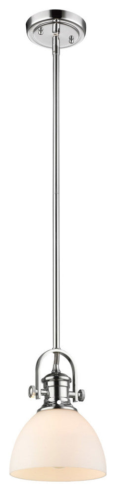 Golden Lighting 3118-M1L OP Hines 1 Light 6-7/8"W Pendant - Black