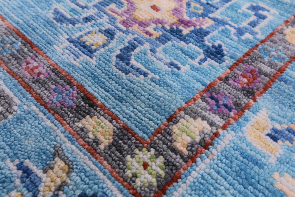 Turkish Oushak Hand-Knotted Wool Rug 6' 4" X 9' 2" - Q15656