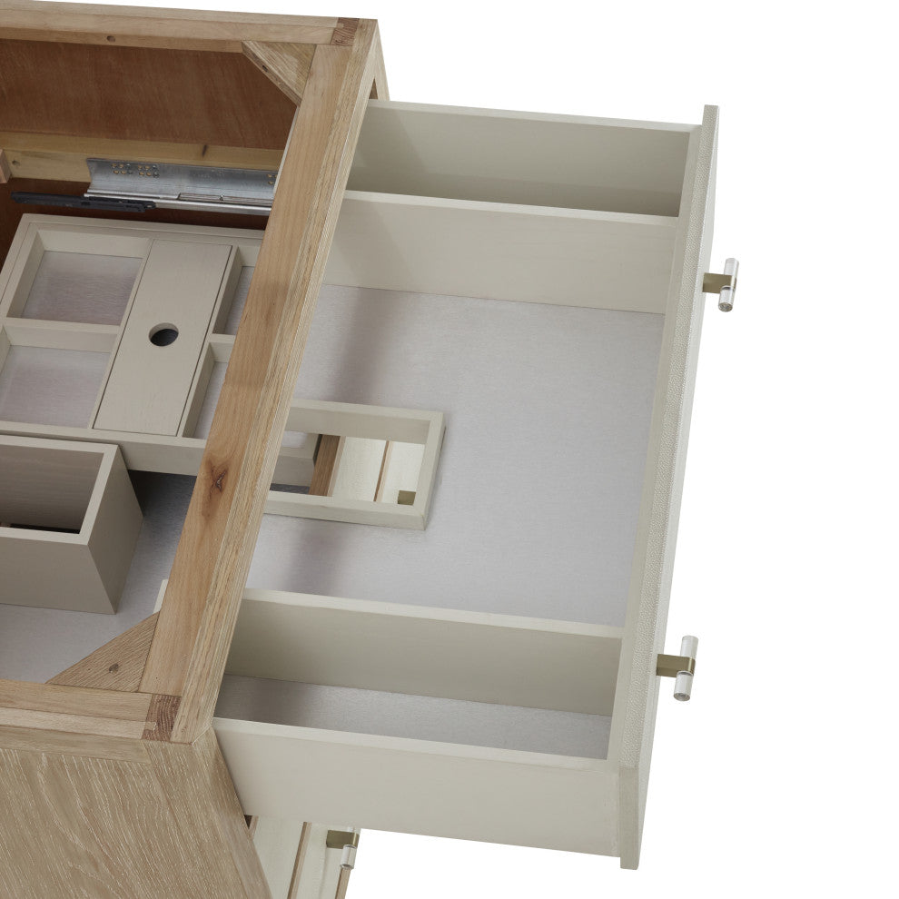 Celeste 36" Single Vanity, Sunwashed Oak, Embossed Shagreen
