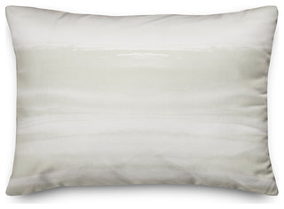 White Watercolor Waves 14x20 Indoor/Outdoor Pillow