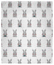 Easter Bunny Fluffle Throw Blanket, Ocean Abyss Green, 60"x80"