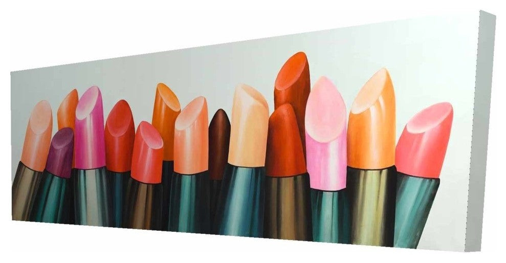 Lipstick Addict For Woman Print on Wrapped Canvas