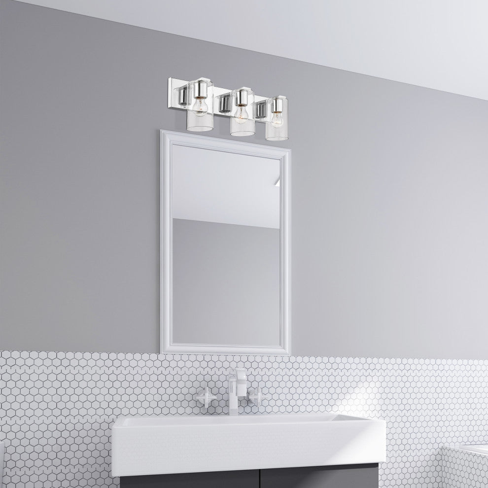 Livex Lighting Zurich 3 Light Polished Chrome Vanity Sconce