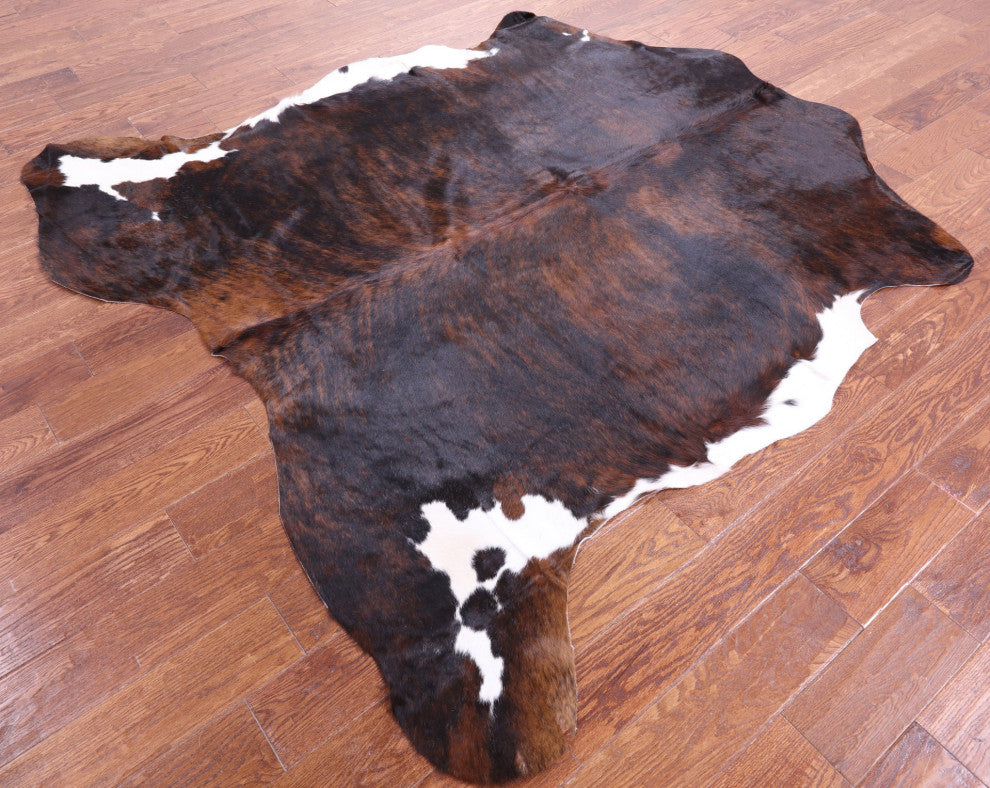 Organic Natural Hair-On Cowhide Area Rug 5' 10" X 6' 6" C1968