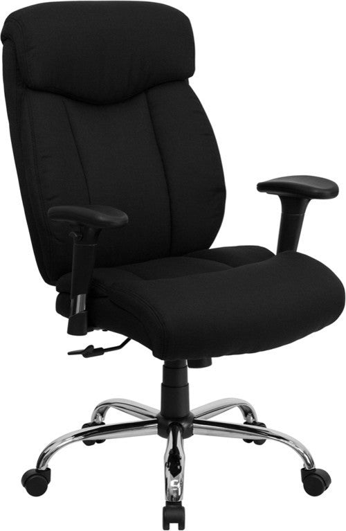 Big and Tall Office Chair GO-1235-BK-FAB-A-GG
