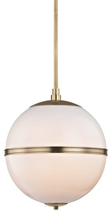 Truax 3-Light Mini Chandelier, Aged Brass