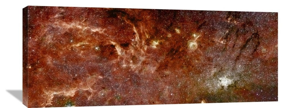 "HST-Spitzer Composite of Galactic Center" Artwork, 40"x16"