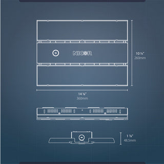 HML1 110-Watt Linear LED High Bay, 4000k, 147