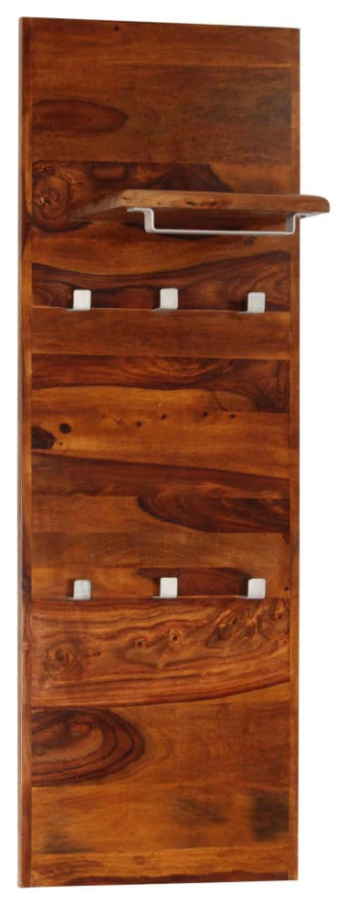 Vidaxl Coat Rack Solid Sheesham Wood 46.5"x15.7"