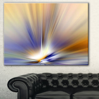 "Brown Focus Light Upward" Abstract Digital Canvas Print
