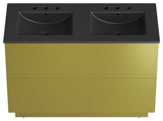 Quantum 48" Double Sink Bathroom Vanity - Black Gold