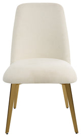 Uttermost 23262 Vantage 21"W Dining Chair - Brushed Brass